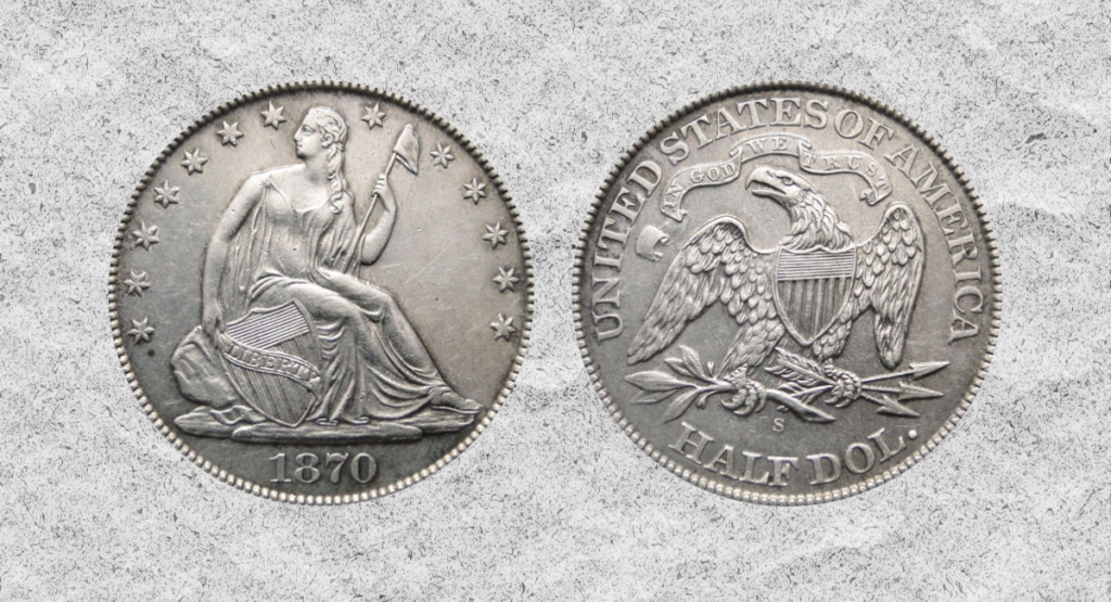 1870-S Seated Liberty Dollar