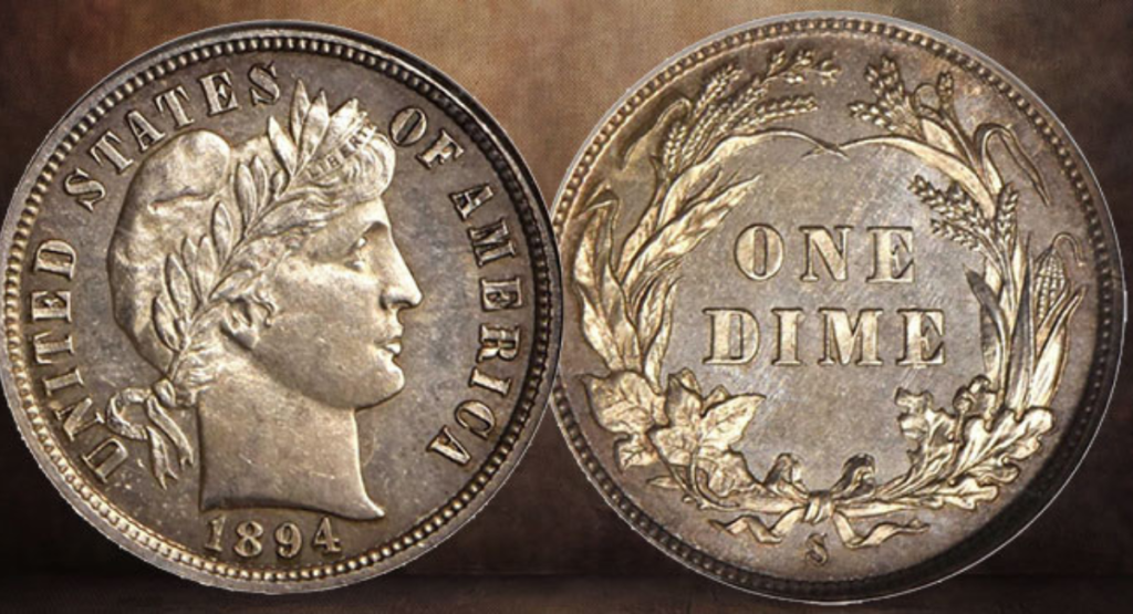 1894-S Barber Dime