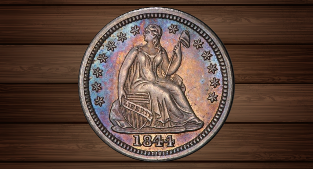 5. The 1844 Proof Liberty Seated Quarter