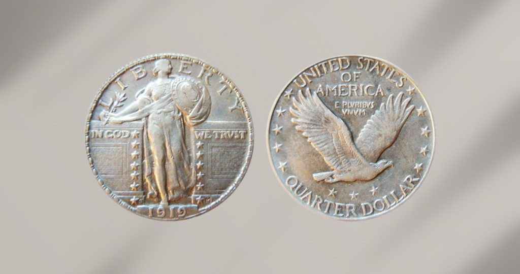 1919-S Full Head Standing Liberty Quarter