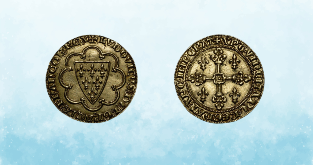 1270 French Louis IX, Royal d’Or de Noyon: $60,000