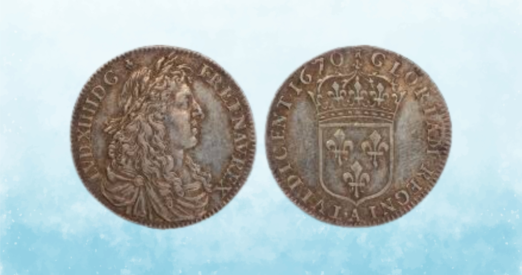 1670 French Louis XIV 15 Sols