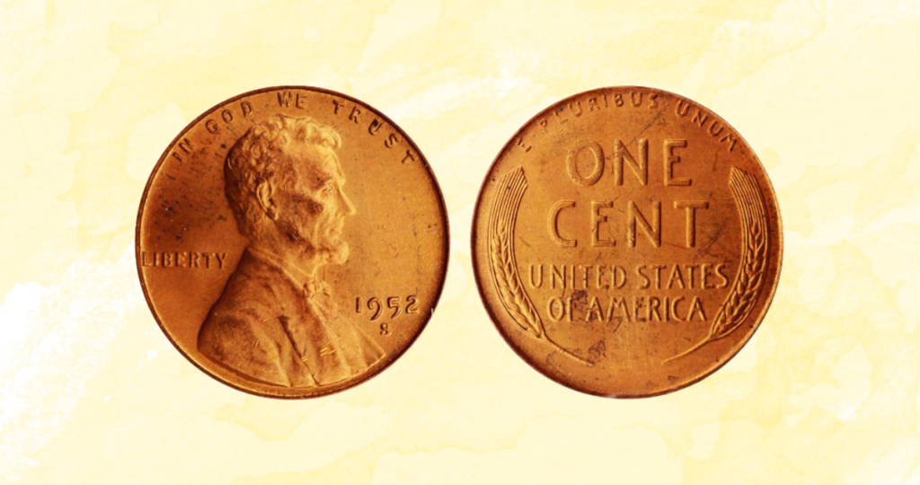 1952-S Lincoln Wheat Penny