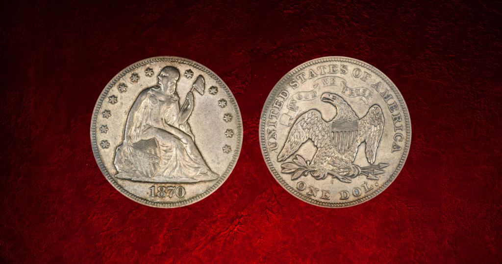  Seated Liberty Silver Dollar (1870)