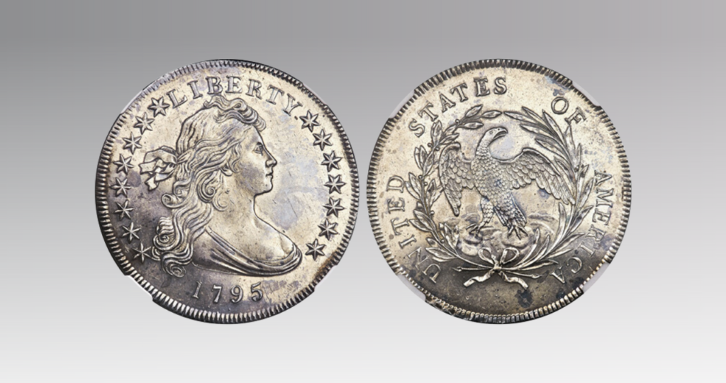 1795 Off-Center Draped Bust Silver Dollar 