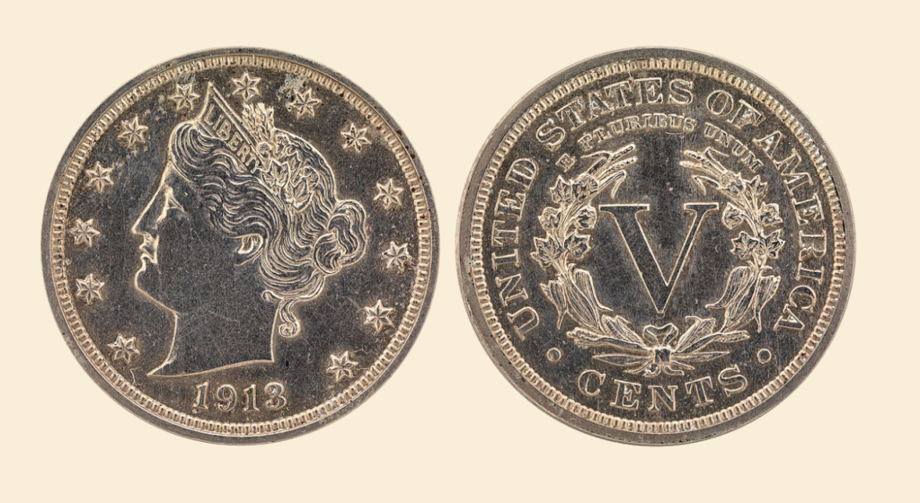 4. The 1913 Liberty Head ‘V’ Nickel