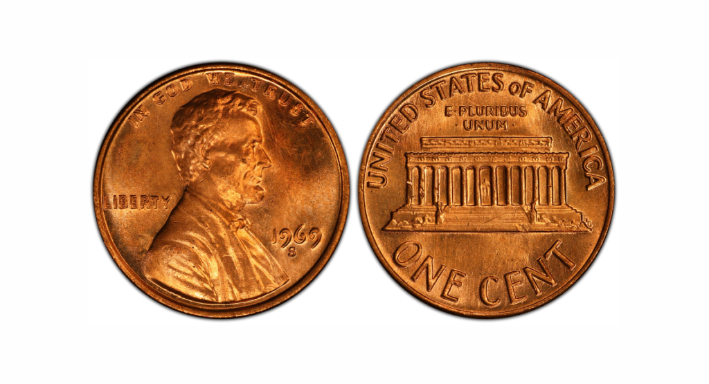 1969-S Lincoln Cent with Doubled Die Obverse