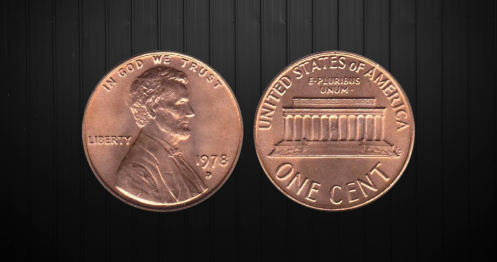 1978 D Penny (With "D" Mint Mark)