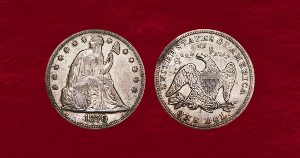 1870-S Seated Liberty Dollar