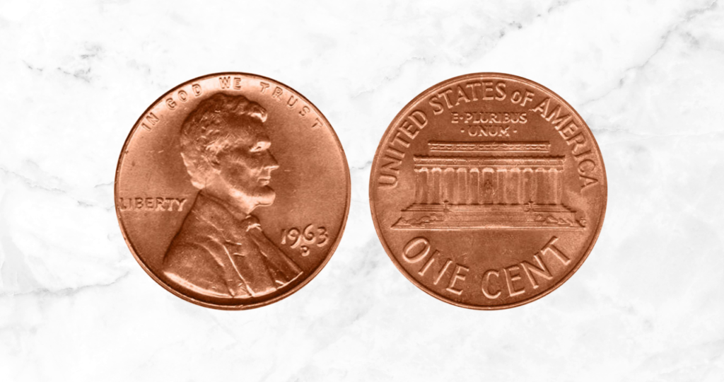 963 D Lincoln Penny (Denver Mint)