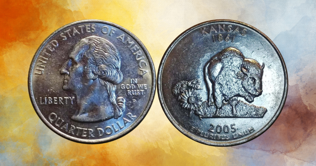 2005 Kansas “In God We Rust” Quarter