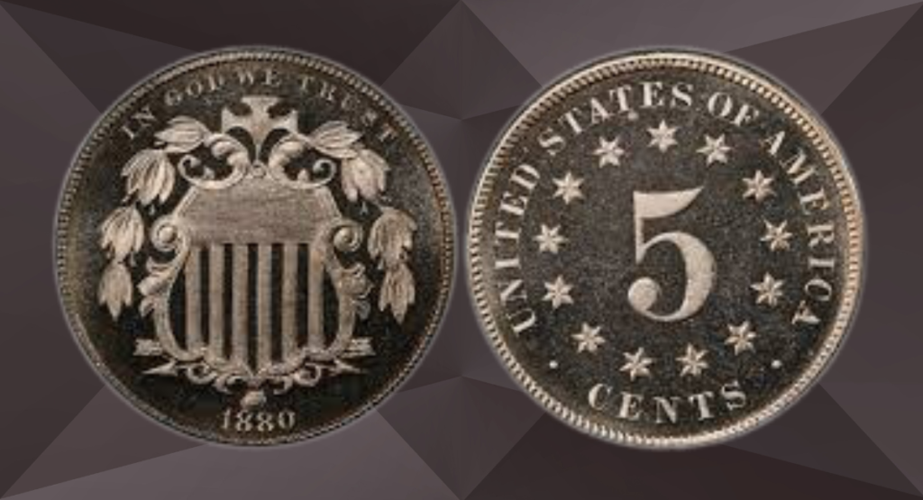 10. The 1880 Shield Nickel